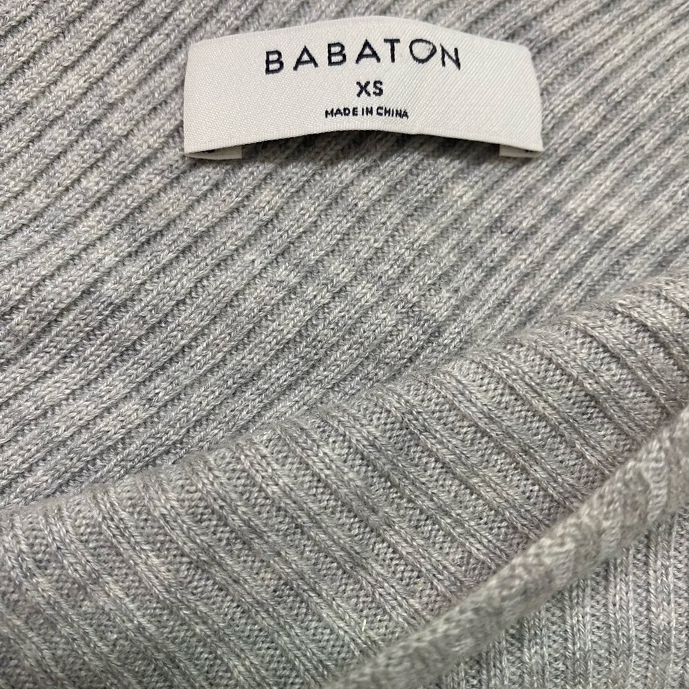 Aritiza Babaton - Kitano Sweater Ribbed Knit Twist Back Minimalist Sweater - Picture 8 of 12